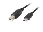 Cablu imprimanta 1.8m USB-C3.1 tata - USB2.0 B tata negru