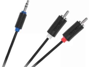 Cablu Jack 3.5 mm la 2x RCA 1.8m Cabletech