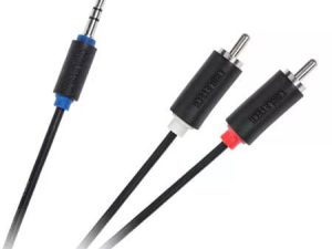 Cablu Jack 3.5 mm la 2x RCA 1m Cabletech