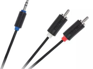 Cablu Jack 3.5 mm la 2x RCA 3m Cabletech