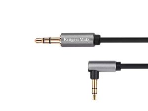 Cablu Jack 3.5 mm tata - tata 90 grade 1m BASIC Kruger&Matz