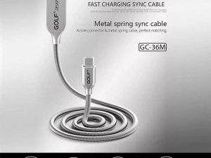 Cablu Kirsite Micro USB Golf 36M argintiu 1m 2.4A Fast Charging