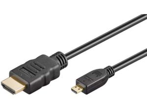 Cablu micro HDMI micro D la HDMI 3D 4K cu Ethernet 1.5m Goobay