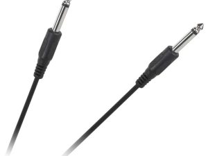 Cablu microfon Jack 6.3 mm mono la 6.3 mm mono 1m