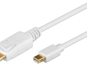Cablu mini DisplayPort mDP tata la DP tata 1m alb Goobay 52858