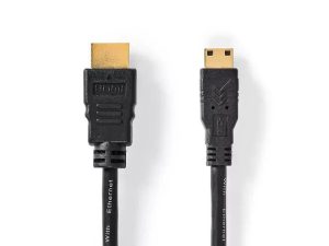 Cablu mini HDMI - HDMI 3m High Speed 4K 30Hz 10.2Gbps cu Ethernet Nedis