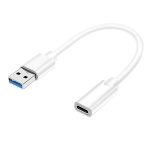 Cablu OTG USB 3.0 A tata - USB 3.1 mama 0.1m alb