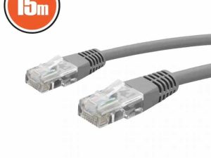 Cablu patch 8p8c CAT5e UTP 15m gri