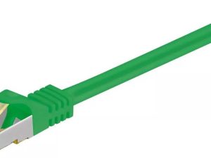 Cablu patch SFTP CAT7 mufat 1m verde RJ45 tata - RJ45 tata GOOBAY