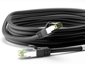 Cablu patchcord Cat8.1 SFTP 5m PiMF 2000MHz RJ45 cupru negru Goobay