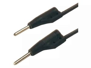 Cablu pentru masurat cu conectori de 2mm 1m negru