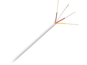Cablu pentru telefon sau alarma din cupru YTDY 4x0.5mm 1m liniar alb Cabletech KAB0551