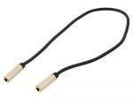 Cablu prelungire audio stereo Jack 3.5 mm mama-mama 0.3m aurit negru VENTION BFABY
