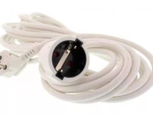 Cablu prelungitor 10m 3x1.5mm alb IP20 3500W 16A Well