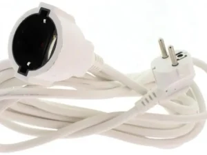 Cablu prelungitor 5m 1.5mm alb Well EXTC-5M-1.5PWE-WL