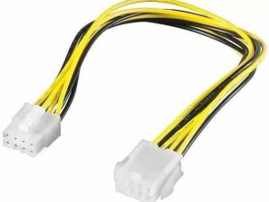 Cablu prelungitor alimentare P8 mama la P8 tata 28cm pt. placa de baza Goobay