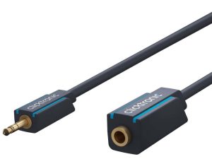 Cablu prelungitor audio Profesional Jack 3.5 mm 3m mama-tata stereo OFC cupru dublu ecaranat fara oxigen Clicktronic 70488