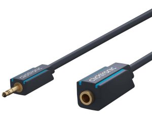Cablu prelungitor audio Profesional Jack 3.5 mm 5m mama-tata stereo OFC cupru dublu ecaranat fara oxigen Clicktronic 70489