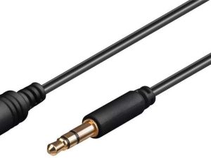 Cablu prelungitor Jack 3.5 mm tata - 3.5 mm mama 3m STEREO slim GOOBAY
