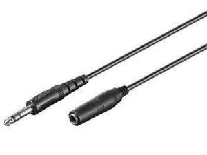 Cablu prelungitor Jack 6.35 mm 5m stereo Goobay