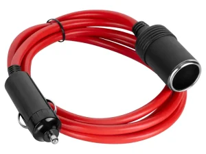 Cablu prelungitor priza bricheta auto mama-tata 2m 12-24V 120 W 15A rosu PY-CHR0013-2 Peiying
