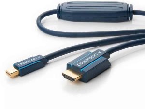 Cablu Profesional 1m mini DisplayPort - HDMI 1920x1200p Apple MacBook/Pro/Air OFC cupru AWG32 Clicktronic