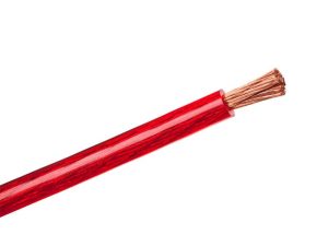 Cablu putere Profesional 2GA 12mm/33.62mm2 Cupru+Aluminiu rosu 1m Cabletech