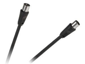 Cablu RF negru 5m coaxial mama-tata