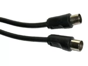 Cablu RF video negru 3m coaxial TV tata-mama