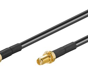 Cablu RP-SMA 1m mama-tata LMR 195 cupru 50 ohm Goobay
