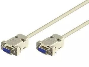 Cablu serial RS232 DB9 mama la DB9 mama 2m Goobay