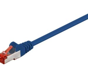 Cablu SFTP PiMF CAT6 albastru 1.5m patchcord cupru ecranat 2x RJ45 Goobay