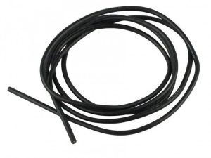 Cablu siliconic multifilar 14AWG 2.08mm2 negru 1m liniar