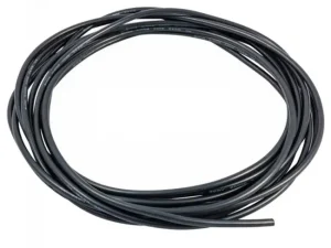 Cablu siliconic multifilar 22AWG 0.5mm2 negru 1m