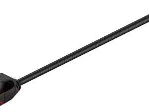 Cablu slim 3.6mm patchcord Cat6 UTP 3m negru 250MHz RJ45 cupru Goobay