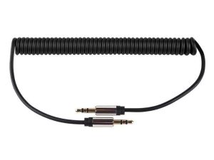 Cablu spiralat Jack 3.5 mm STEREO tata-tata 1m M-LIFE