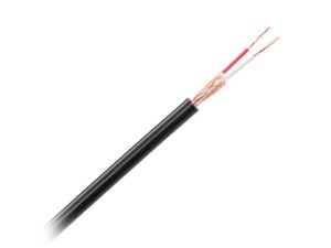 Cablu stereo pentru microfon 2x 20fire Cupru x0.12mm 6mm negru Azusa KAB0605A