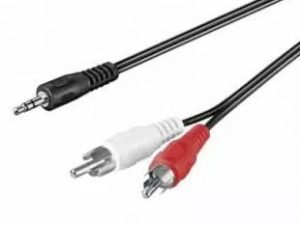 Cablu tata Jack 3.5 mm stereo la 2x RCA tata 10m Goobay