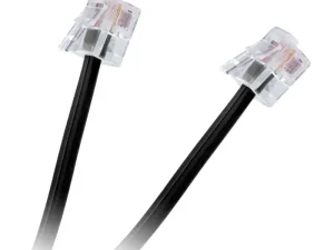 Cablu telefon extensie negru 10m RJ11