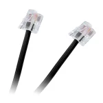 Cablu telefon extensie negru 3m RJ11