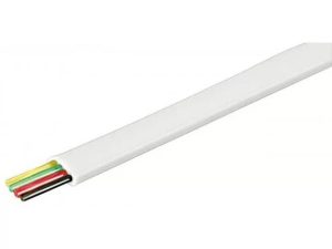Cablu telefon plat 4 fire alb CCS Well pret 1m