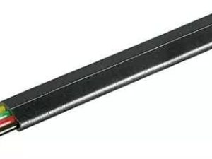 Cablu telefon plat 4 fire negru CCS Well pret 1m