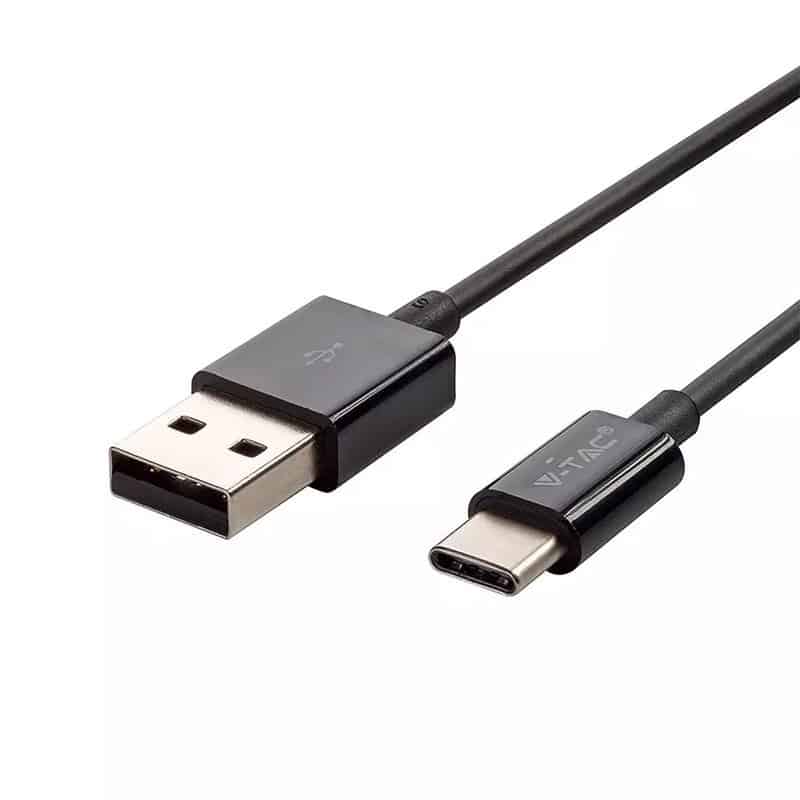cablu-type-c-1m-silver-editon-negru-v-tac