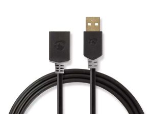 Cablu USB 2.0 A tata - USB A mama 2m Nedis