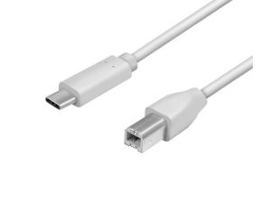 Cablu USB 2.0 B mufa - USB TYPE C mufa 2m gri LOGILINK CU0161