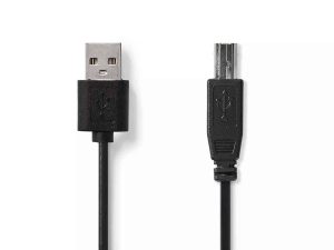 Cablu USB 2.0 Nedis USB-A tata - USB-B tata 2m