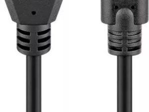 Cablu USB 2.0 tata la USB Type C tata 0.5m negru Goobay
