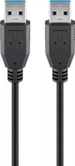 Cablu USB 3.0 5m USB A tata - USB A tata SuperSpeed 5Gbit/s negru Goobay
