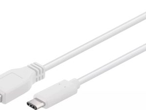 Cablu USB 3.0 tata la USB Type C 3.0 A tata alb 5Gbp/s 1m Goobay