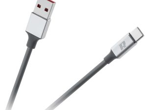 Cablu USB 3.0 - USB TYPE C 1m flexibil gri Rebel RB-6011-100-B